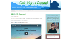 Desktop Screenshot of gainhigherground.com